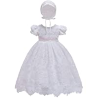 Los mejores  - Bmeigo Bebe Niña Vestido de Bautizo - Vestido de Bautismo Encaje Cumpleaños Princesa con Bonete para Muchacha 0-24 Meses